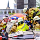 3. Stadtfeuerwehrtag 2024 vor dem Rathaus in Recklinghausen.