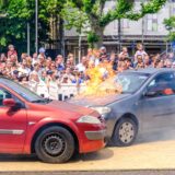 Simulierte Verkehrsunfallübung beim Stadtfeuerwehrtag Recklinghausen, 26.05.2024