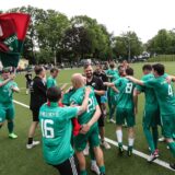 Die Spieler jubeln