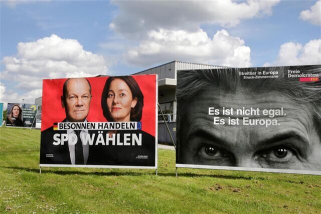 Wahlplakate zur Europawahl