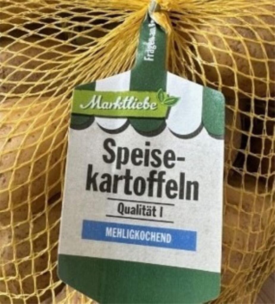 Eine Verpackung der Kartoffeln von Penny, für die es eine aktuelle Rückrufaktion gibt. Eine Verpackung der Kartoffeln von Penny, für die es eine aktuelle Rückrufaktion gibt.