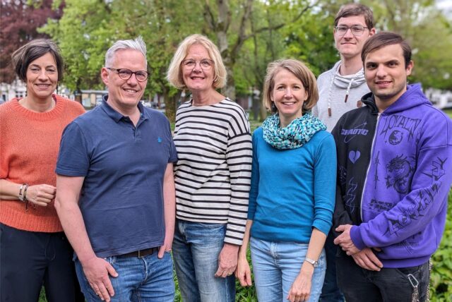 Der neue Vorstand der Grünen (v.l.): Dorothee Rickert, Kai Goede, Maaike Thomas, Stefanie Gärtner, Stephan Kuhlhüser und Tim Rimkus.