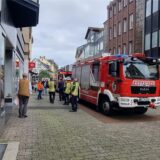 Feuerwehrfahrzeuge in der Dattelner Innenstadt.