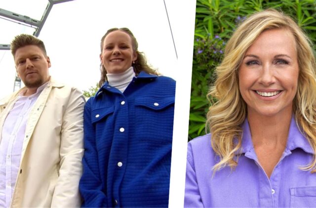 Rapper H1 aus Castrop-Rauxel wurde bei seinem gemeinsamen Auftritt mit Sängerin Sarah Stefanski (beide sind links im Bild zu sehen) im ZDF-Fernsehgarten von Moderatorin Andrea Kiewel (rechts auf einem weiteren Foto zu sehen) falsch anmoderiert.