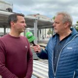 Organisator Marius Ebel (l.) von der Arena Recklinghausen GmbH und RZ-Redakteur Ralf Wiethaup.