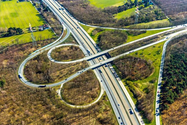 Das Autobahnkreuz Dortmund-Nordwest.