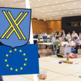 Über 400 Wahlhelfer, hier in der Stadthalle beim Auszählen der Briefwahlbezirke, halfen bei der Europawahl 2024 in Castrop-Rauxel mit.