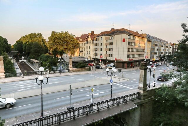 Luftaufnahme des Borsigplatzes in der Dortmunder Nordstadt