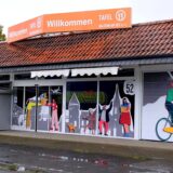 Der Eingang des neuen Tafelladens