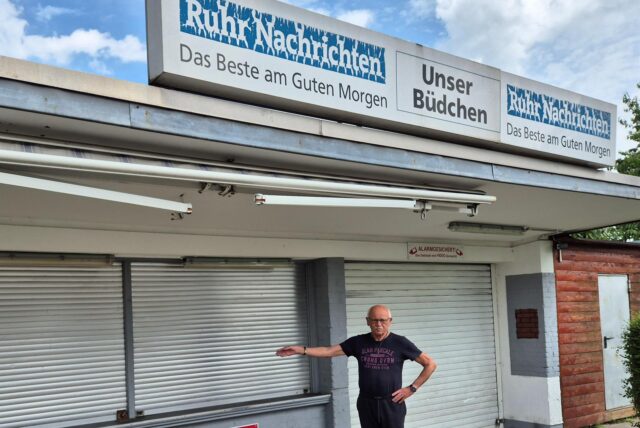 Fritz Klein bedauert, dass der Kiosk oft verwaist ist.