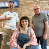 In dieser Woche sind im PottCAS (v.l.) Tobias Weckenbrock, Moderatorin Nora Varga und Uwe von Schirp zu hören.