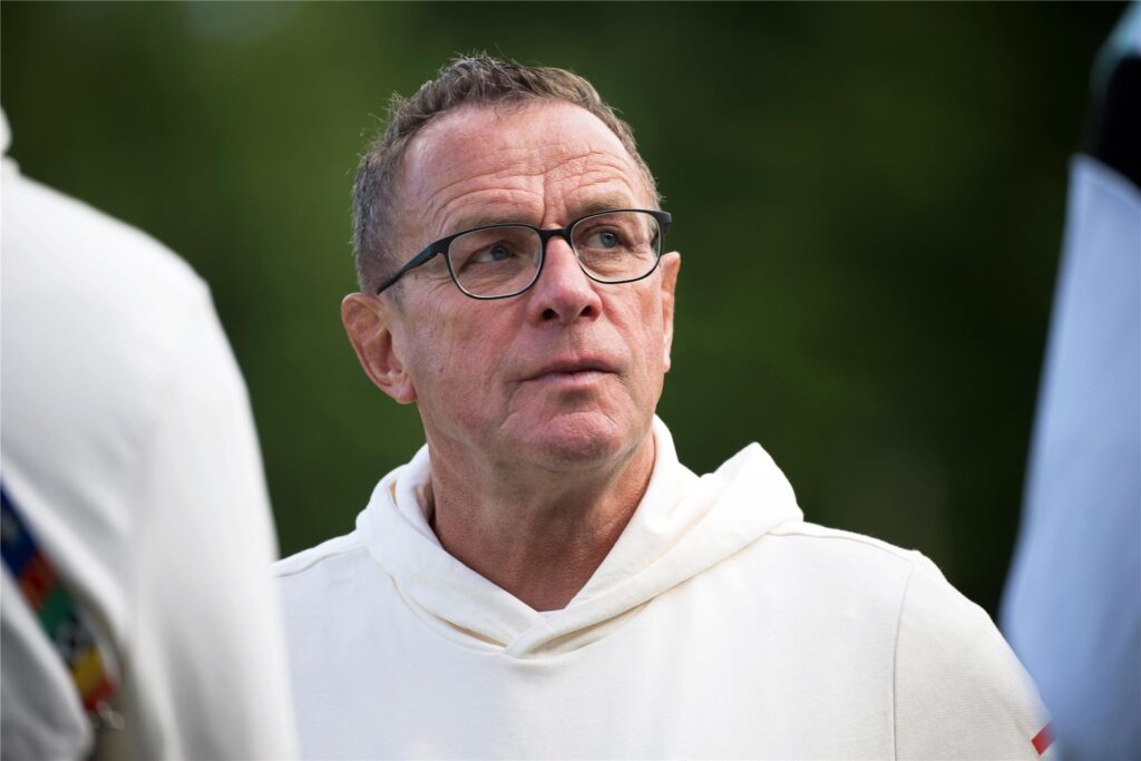Nationaltrainer Ralf Rangnick beim Training der österreichischen Nationalmannschaft vor der EM 2024. Nationaltrainer Ralf Rangnick beim Training der österreichischen Nationalmannschaft vor der EM 2024.