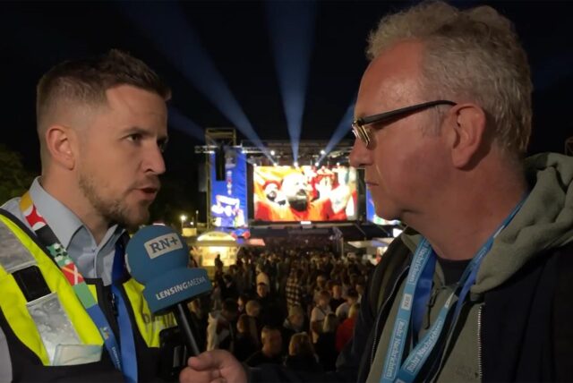 Polizei-Pressesprecher Sebastian Held im Interview mit unserem Reporter Oliver Volmerich