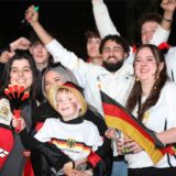 Deutschland-Fans in Dortmund feiern.