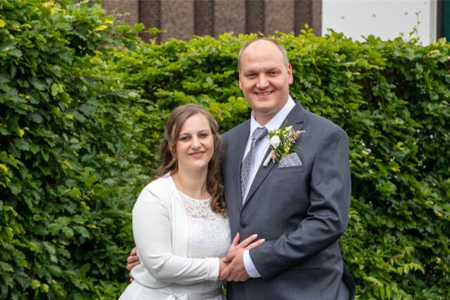 Jessica (geborene Budnick) und David Linke gaben sich auf dem Standesamt am Castrop-Rauxeler Rathaus das Ja-Wort.