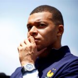 Der französische Fußballspieler Kylian Mbappé im Trainingszentrum der französischen Fußballnationalmannschaft.