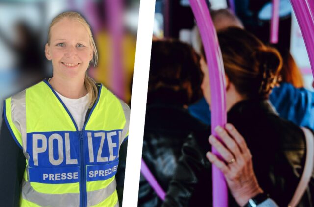 Polizei-Sprecherin Annette Achenbach äußert sich zum aktuellen Stand der Ermittlungen zum Fall einer sexuellen Belästigung in einem vollbesetzten Linienbus.