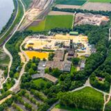 Blick auf das alte Schachtgelände AV 8 in Haltern-Lippramsdorf