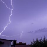 Blitze am Himmel