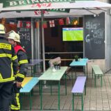 Feuerwehreinsatz an der Kneipe Glücksshot an der Gerberstraße in Dortmund