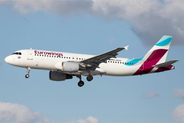 Ein Flieger der Airline Eurowings
