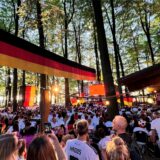 Public Viewing in Jupps Biergarten in Haltern