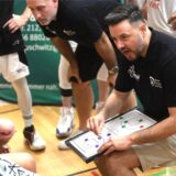 Basketball Regionalliga West Sporthalle Rosa-Parks-Schule, 9. September 2023. Hertener Löwen – New Elephants Grevenbroich 86:89.
