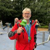 Thomas Brysch berichtet im Videostream für die MZ von der Eröffnung der Calisthenics-Anlage in Hüls.