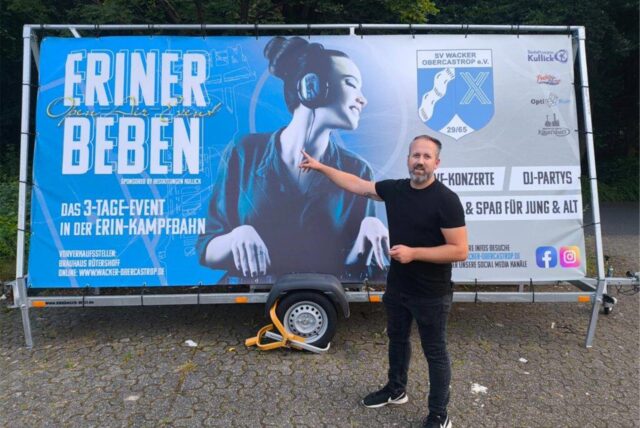 René Kullick unterstützt mit seinem Bestattungsunternehmern des Eriner Beben 2024. Das Festival wird dadurch für die Gäste günstiger.