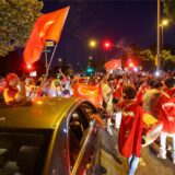 Autokorso von türkischen Fans