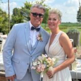 Verena und Markus Sewald mitten im Grünen, in Datteln, im Klein glücklich.