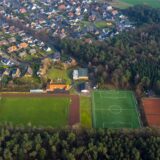 Die Sportanlage Flaesheim aus der Vogelperspektive