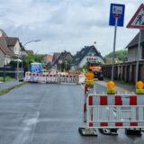 Straßensperrung in Datteln