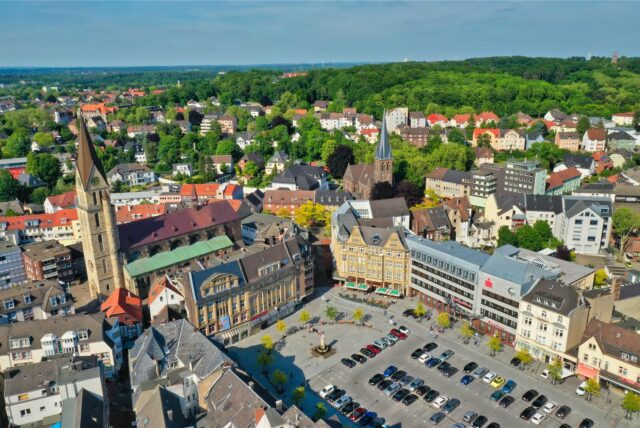 Der Marktplatz in Castrop-Rauxel.