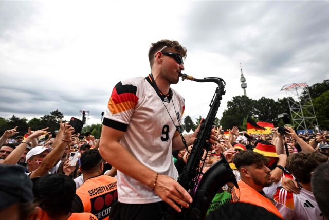 André Schnura begeisterte die Fußball-Fans im Westfalenpark.