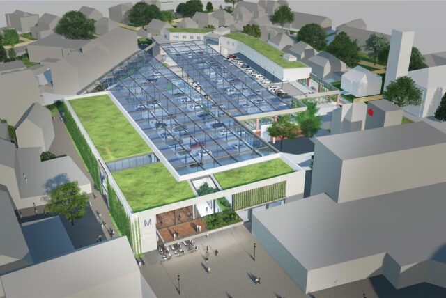 Ein digitaler Entwurf der Stadtgalerie Datteln nach deren Sanierung.