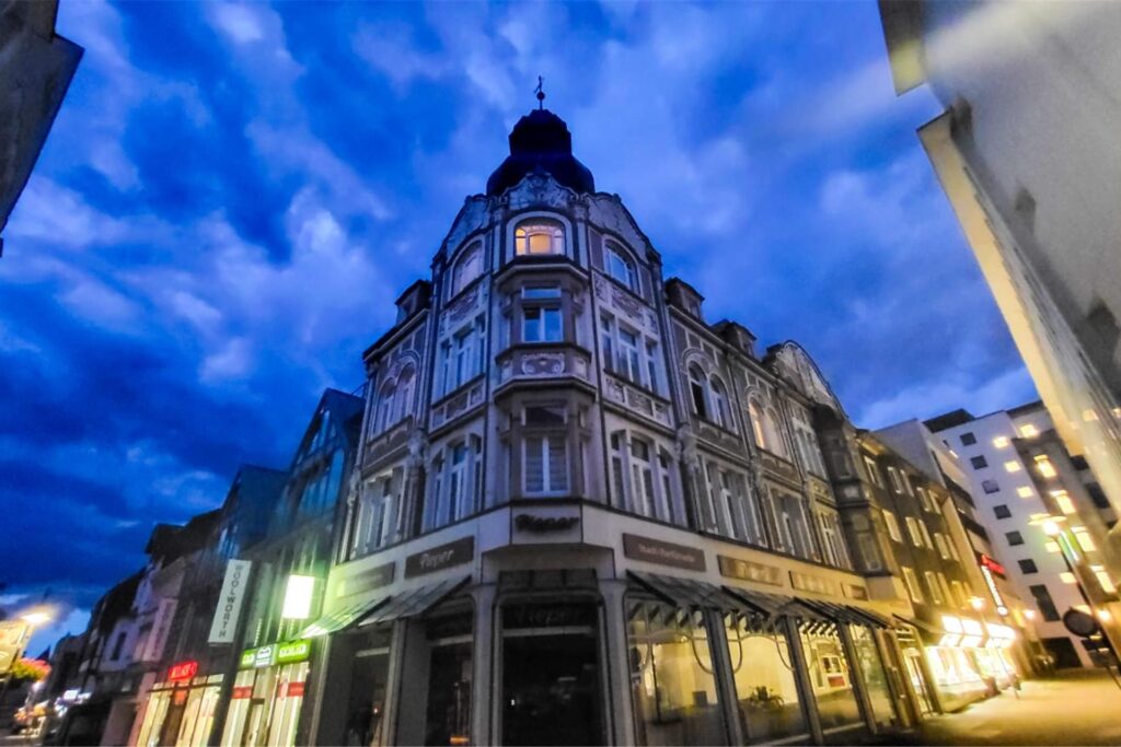 Gewitterwolken über der Recklinghäuser Altstadt. Gewitterwolken über der Recklinghäuser Altstadt.