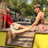 Unsere Reporter finden die City Möbel gar nicht schlecht, aber die Lage verwirrt doch ein wenig.