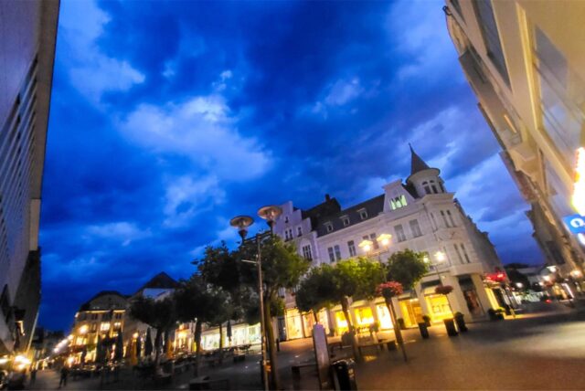 Dunkle Wolken über der Recklinghäuser Altstadt