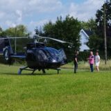 Der Helikopter, der einige der Fans der Niederlande nach Dortmund gebracht hat, hat sie am Tag nach dem EM-Halbfinale auch wieder abgeholt.