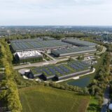 Visualisierung des künftigen Segro-Parks Dortmund mit Blick von Westen.