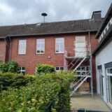 Martin-Luther-Schule mit Gerüst