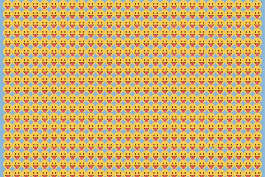 Suchbild mit Emojis, die die Zunge ausstrecken