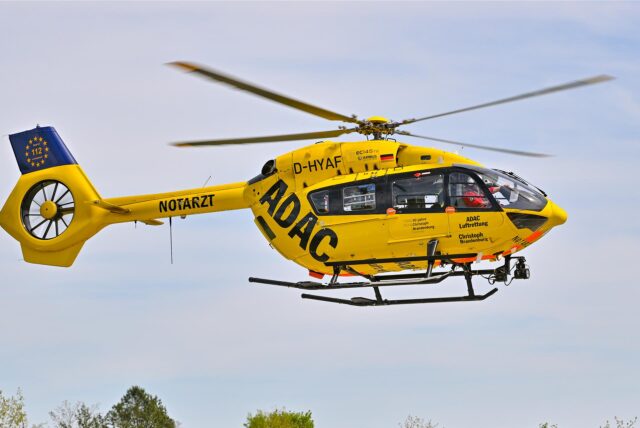 Auch ein Rettungshubschrauber war im Einsatz.