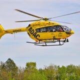 Auch ein Rettungshubschrauber war im Einsatz.
