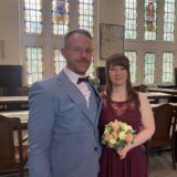 Jana und Robin Karsch im Dattelner Rathaus.