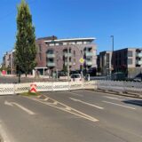 Seit Montag (15.7.) ist eine Baustelle an der Kreuzung Funkenburg in der Innenstadt Dortmunds eingerichtet.