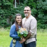 Maren (geborene Wieczorrek) und Sven Sieck haben am Haus Goldschmieding im Mittelalter-Stil geheiratet.
