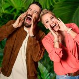 Die Moderatoren Jan Köppen und Sonja Zietlow vom RTL – Dschungelcamp.