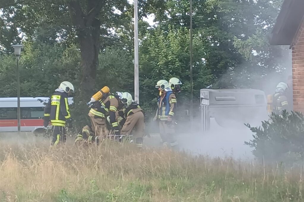 Feuerwehr Übung Brand Haltern